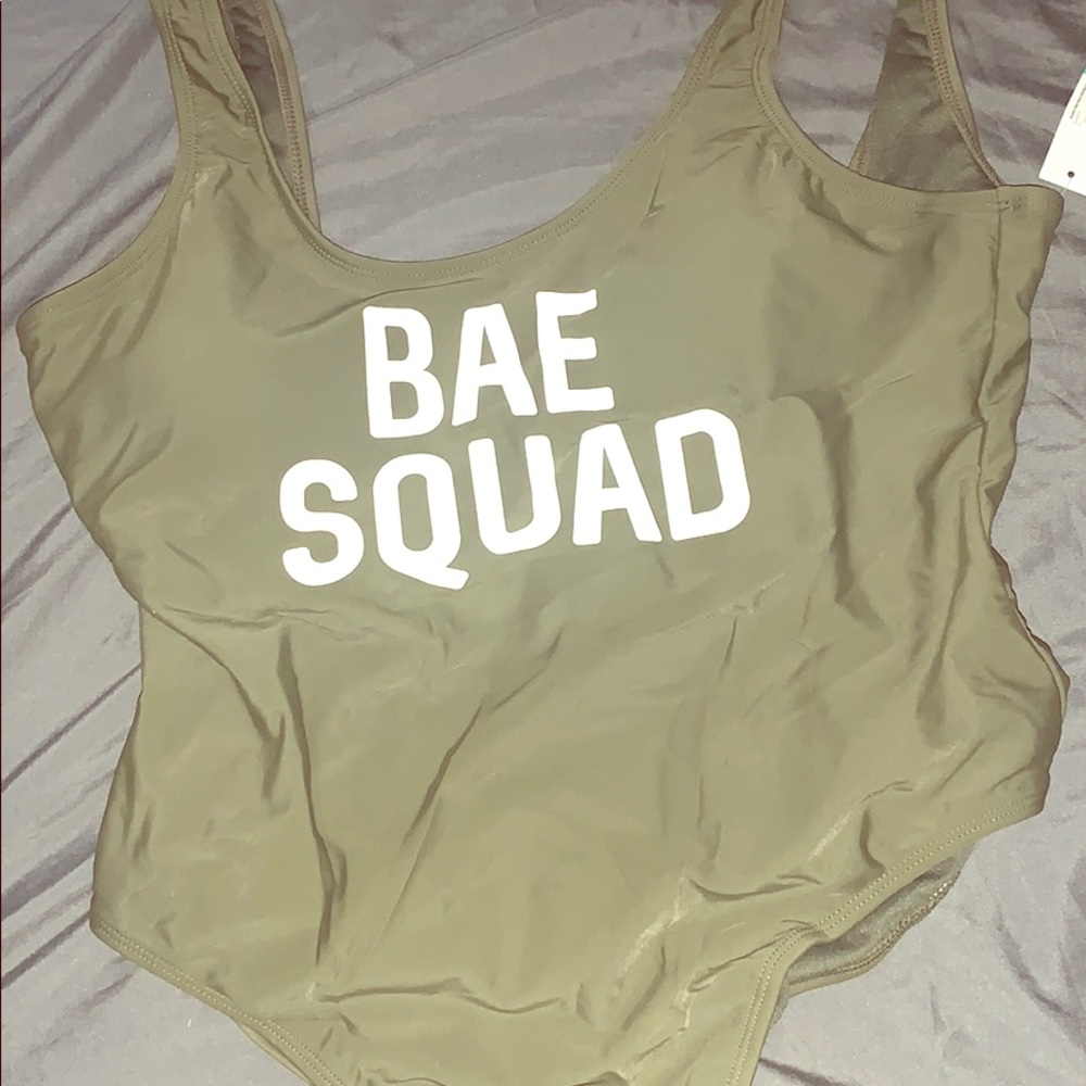 One piece bathing suit